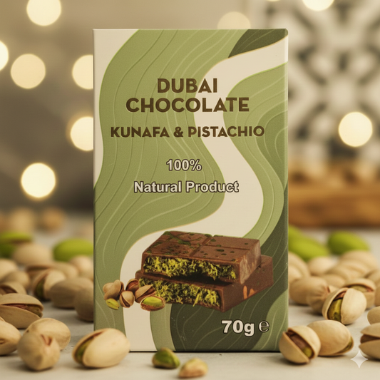 What the Dubai Chocolate Kunafa & Pistachio 70g
